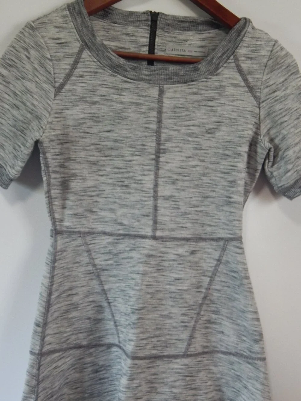 Athleta Textured En Route Dress Gray XXS